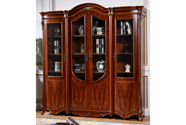 Шкаф книжный Юлиана 3172 MK-3034-BR Темный орех