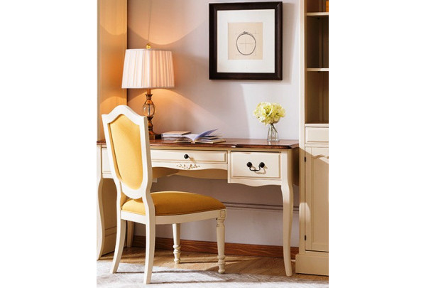 Стол письменный Florence MK-5064-AWB Молочный/Итальянский орех