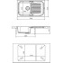 ФЛОРЕНТИНА мойка АРОНА 860 цвет антрацит