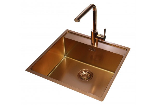 Кухонная мойка TopZero Color XTNL450.505 MATTBRONZE
