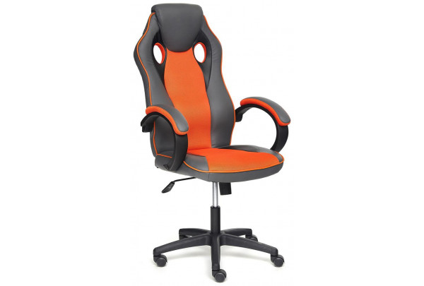 Кресло RACER GT new кож/зам/ткань, металлик/оранжевый, 36/07 Кресло RACER GT new кож/зам/ткань, металлик/оранжевый, 36/07