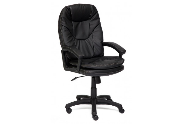 Кресло COMFORT кож/зам, Черный, PU-C36-6
