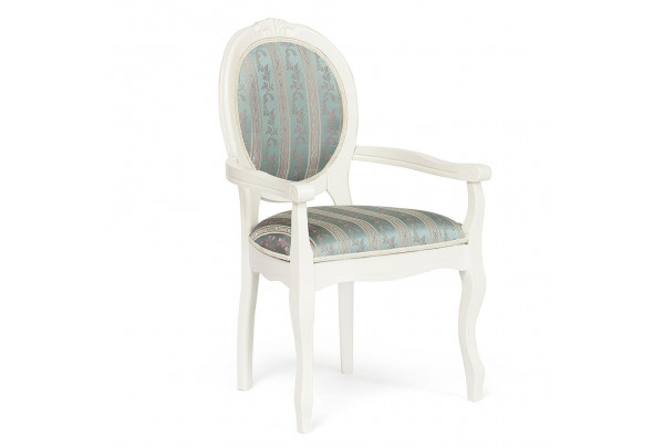 Кресло Fiona2 ( FN-AC2 ) дерево гевея, 60х55х97см, butter white (слоновая кость), ткань бирюзовая (H180-19) Кресло Fiona2 ( FN-AC2 ) дерево гевея, 60х55х97см, butter white (слоновая кость), ткань бирюзовая (H180-19)