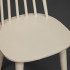 Стул BURRIS (mod. 6001) дерево гевея, 43х49,5х91,5см, ivory white (слоновая кость)