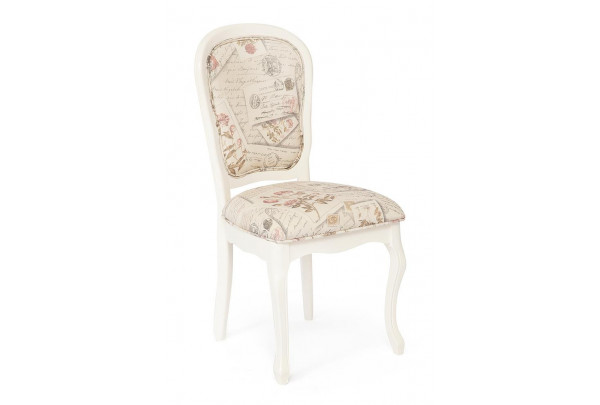 Cтул Secret De Maison Esmee ( mod.EE-SC ) дерево гевея, 96х55х46см, butter white (слоновая кость), ткань Прованс №11 Cтул Secret De Maison Esmee ( mod.EE-SC ) дерево гевея, 96х55х46см, butter white (слоновая кость), ткань Прованс №11
