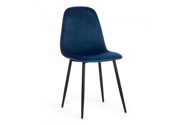 Стул BREEZE (mod. 4724) вельвет/металл, 44 х 53 х 87 см, Blue (синий) HLR63 / черный Стул BREEZE (mod. 4724) вельвет/металл, 44 х 53 х 87 см, Blue (синий) HLR63 / черный